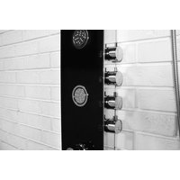Sprchový panel LUXURY BLACK s výtokovým ramínkem 9890