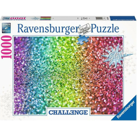 RAVENSBURGER Třpytivé puzzle Challenge: Glitter 1000 dílků