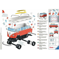 RAVENSBURGER 3D puzzle Autobus Volkswagen T1 162 dílků