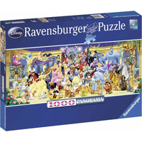 RAVENSBURGER Panoramatické puzzle Disney - Rodinná fotka 1000 dílků
