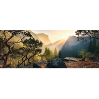 RAVENSBURGER Panoramatické puzzle Yosemitský národní park, Kalifornie 1000 dílků