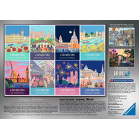 RAVENSBURGER Puzzle Londýn ve vintage stylu 1000 dílků