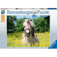 RAVENSBURGER Puzzle Bílý kůň 500 dílků
