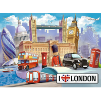 RAVENSBURGER Puzzle Londýn, Velká Británie XXL 100 dílků