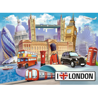 RAVENSBURGER Puzzle Londýn, Velká Británie XXL 100 dílků