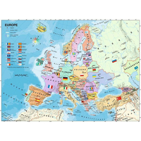 RAVENSBURGER Puzzle Mapa Evropy XXL (francouzsky) 200 dílků