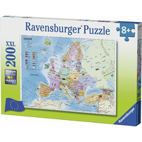 RAVENSBURGER Puzzle Mapa Evropy XXL (francouzsky) 200 dílků