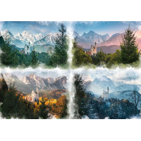 RAVENSBURGER Puzzle Neuschwanstein ve čtyřech ročních obdobích 18000 dílků