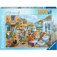 RAVENSBURGER Puzzle Rybářský život 1000 dílků