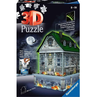 RAVENSBURGER Svítící 3D puzzle Noční edice Strašidelný dům 257 dílků