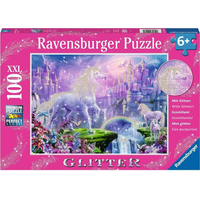 RAVENSBURGER Třpytivé puzzle Království jednorožců XXL 100 dílků
