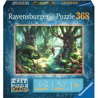 RAVENSBURGER Únikové EXIT puzzle Kids Kouzelný les 368 dílků