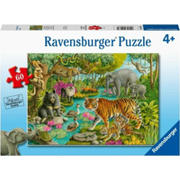 RAVENSBURGER Puzzle Indický les 60 dílků