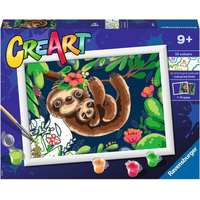 RAVENSBURGER CreArt Malování podle čísel: Sladcí lenochodi 24x18cm