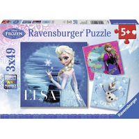 RAVENSBURGER Puzzle Ledové království 3x49 dílků