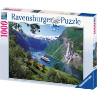 RAVENSBURGER Puzzle Norský fjord 1000 dílků