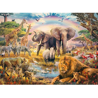 RAVENSBURGER Puzzle Africká savana XXL 100 dílků