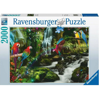 RAVENSBURGER Puzzle Barevní papoušci v džungli 2000 dílků