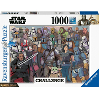 RAVENSBURGER Puzzle Challenge: Star Wars Baby Yoda 1000 dílků