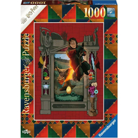 RAVENSBURGER Puzzle Harry Potter 4: Na létajícím koštěti 1000 dílků