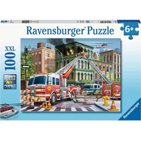 RAVENSBURGER Puzzle Hasiči v akci XXL 100 dílků