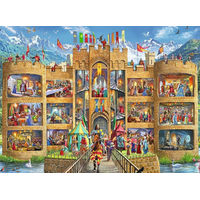 RAVENSBURGER Puzzle Pohled do rytířského hradu XXL 150 dílků