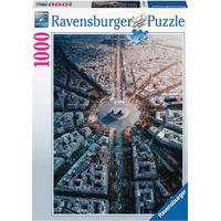 RAVENSBURGER Puzzle Pohled na Paříž 1000 dílků