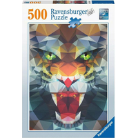 RAVENSBURGER Puzzle Polygonový tygr 500 dílků