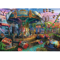 RAVENSBURGER Puzzle Opuštěná místa: Ponurý karneval 1000 dílků