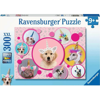 RAVENSBURGER Puzzle Roztomilí psí jednorožci XXL 300 dílků