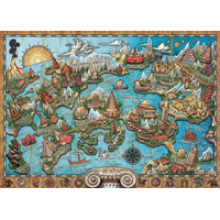 RAVENSBURGER Puzzle Tajemná Atlantida 1000 dílků