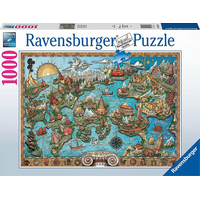 RAVENSBURGER Puzzle Tajemná Atlantida 1000 dílků