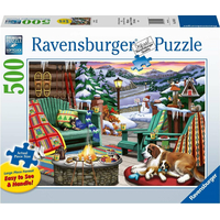 RAVENSBURGER Puzzle Útulná místa: Po celém dnu XXL 500 dílků