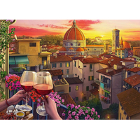 RAVENSBURGER Puzzle Útulná místa: Terasa ve Florencii XXL 500 dílků