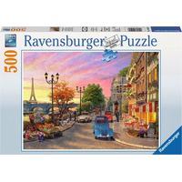 RAVENSBURGER Puzzle Večer v Paříži 500 dílků