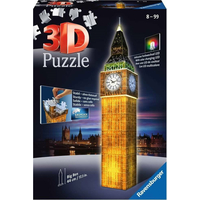 RAVENSBURGER Svítící 3D puzzle Noční edice Big Ben 216 dílků