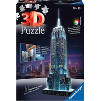 RAVENSBURGER Svítící 3D puzzle Noční edice Empire State Building 216 dílků