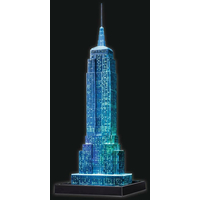 RAVENSBURGER Svítící 3D puzzle Noční edice Empire State Building 216 dílků