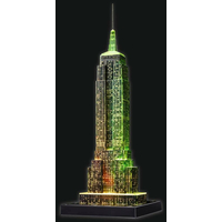 RAVENSBURGER Svítící 3D puzzle Noční edice Empire State Building 216 dílků