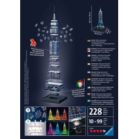 RAVENSBURGER Svítící 3D puzzle Noční edice Empire State Building 216 dílků