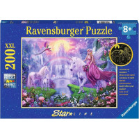 RAVENSBURGER Svítící puzzle Magická noc jednorožců XXL 200 dílků