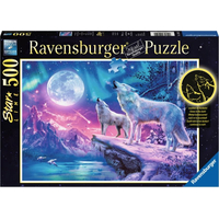 RAVENSBURGER Svítící puzzle Vytí za soumraku 500 dílků