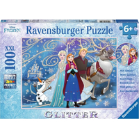 RAVENSBURGER Třpytivé puzzle Ledové království XXL 100 dílků