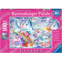 RAVENSBURGER Třpytivé puzzle Koňské snění XXL 100 dílků