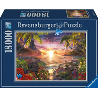 RAVENSBURGER Puzzle Západ slunce v ráji 18000 dílků