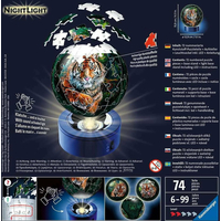 RAVENSBURGER Svítící puzzleball Tygr 72 dílků