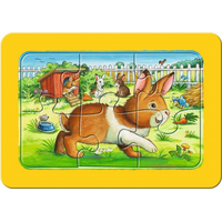 RAVENSBURGER Moje první puzzle Zvířecí kamarádi 3x6 dílků