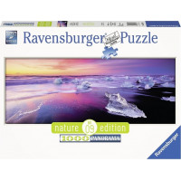 RAVENSBURGER Panoramatické puzzle Jezero Jökulsárlón, Island 1000 dílků