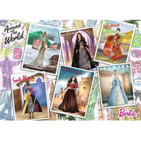RAVENSBURGER Puzzle Barbie: Kolem světa 1000 dílků