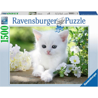 RAVENSBURGER Puzzle Bílé kotě 1500 dílků